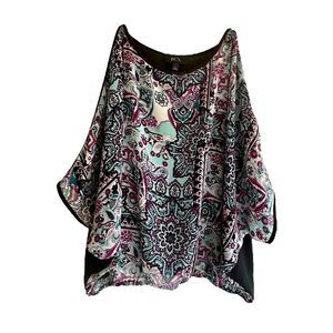 Womens’ BCX Cold Shoulder Lightweight Blouse Size L